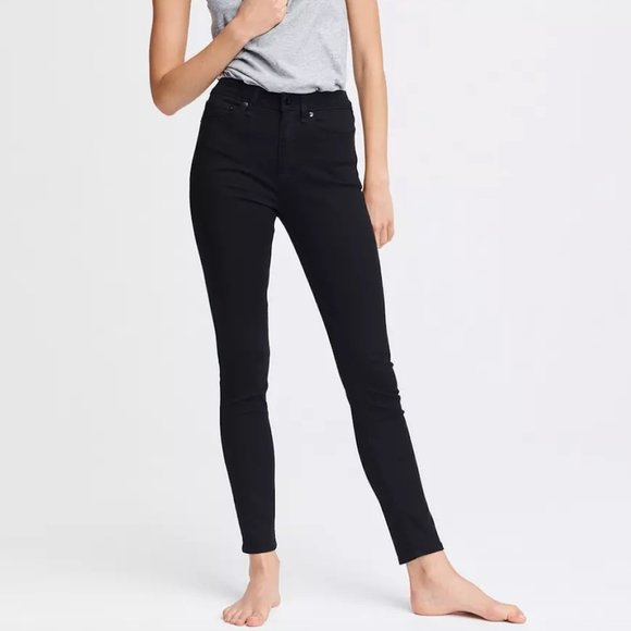 Black rag & bone Nina High-Rise Skinny Jeans - Picture 1 of 17